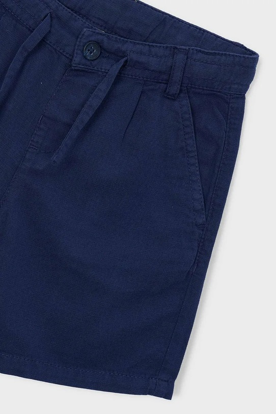 Мальчик Детские шорты с добавлением льна Mayoral 3202.5C.Mini.PPY2 тёмно-синий