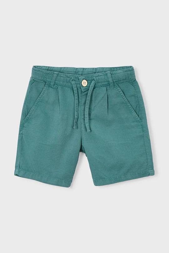 Детские шорты с добавлением льна Mayoral 3202.5C.Mini.PPY2 зелёный SS26