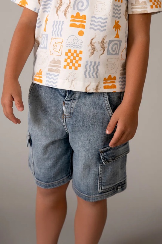 Детские джинсовые шорты Mayoral 3206.5D.Mini.PPY2 голубой