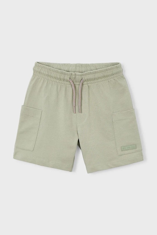 Mayoral szorty bawełniane dziecięce 3211.5H.Mini.PPY2 zielony SS26