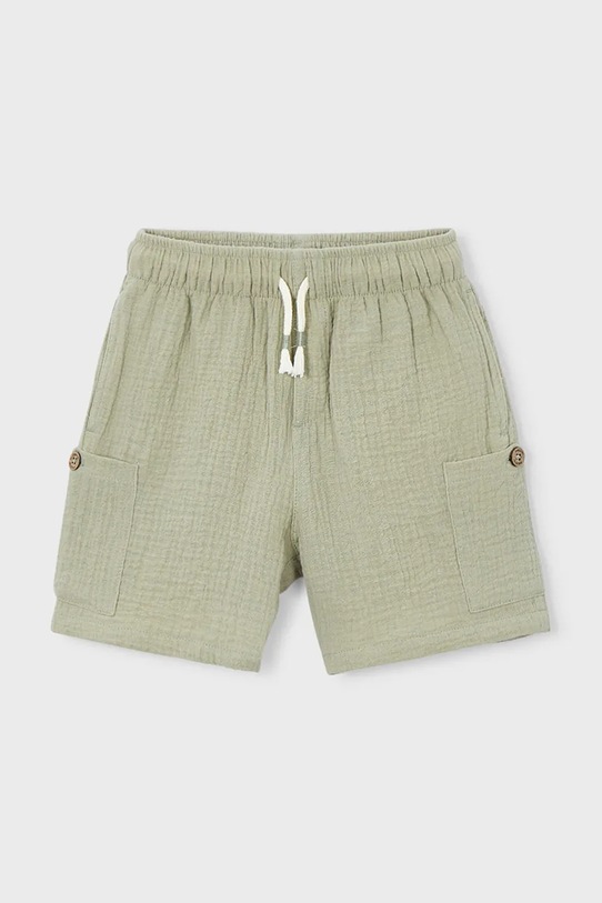 Παιδικό βαμβακερό σορτς Mayoral casual πράσινο 3212.5H.Mini.PPY2