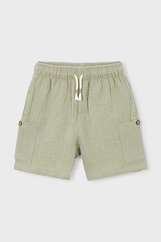 Παιδικό βαμβακερό σορτς Mayoral casual πράσινο 3212.5H.Mini.PPY2