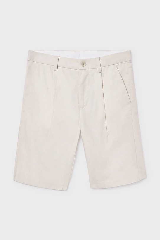 Mayoral szorty z domieszką lnu dziecięce casual beżowy 6214.7A.Junior.PPY2