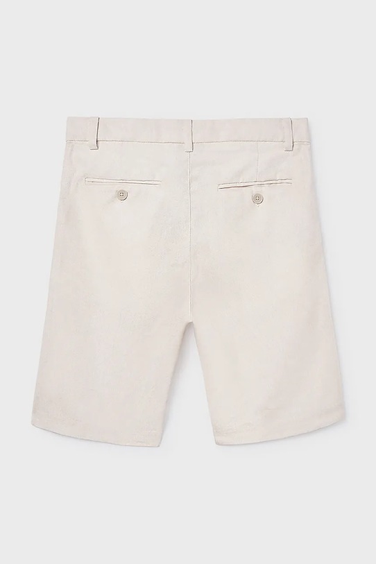 Mayoral szorty z domieszką lnu dziecięce 6214.7A.Junior.PPY2 beżowy SS26