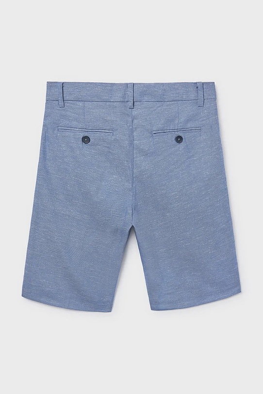 Chłopiec Mayoral szorty z domieszką lnu dziecięce 6214.7A.Junior.PPY2 niebieski