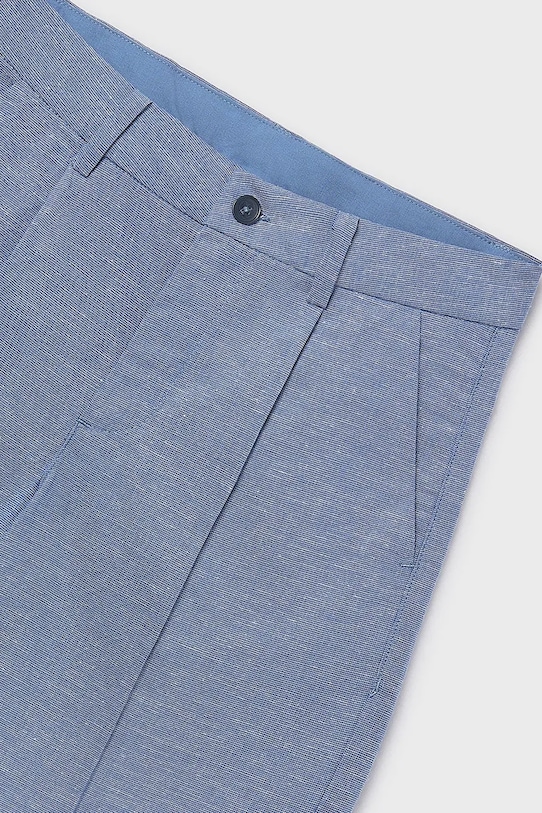 Детские шорты с примесью льна Mayoral голубой 6214.7A.Junior.PPY2