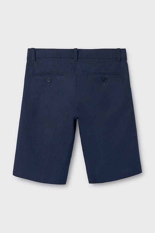 Dječje kratke hlače s dodatkom lana Mayoral 6214.7A.Junior.PPY2 mornarsko plava SS26