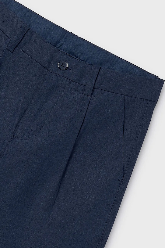 Dječaci Dječje kratke hlače s dodatkom lana Mayoral 6214.7A.Junior.PPY2 mornarsko plava