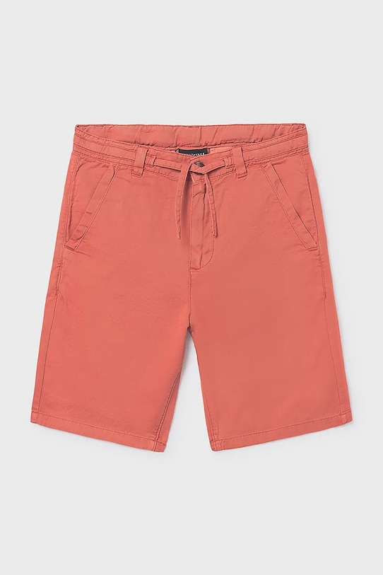 Dječje pamučne kratke hlače Mayoral 6216.7B.Junior.PPY2 narančasta SS26