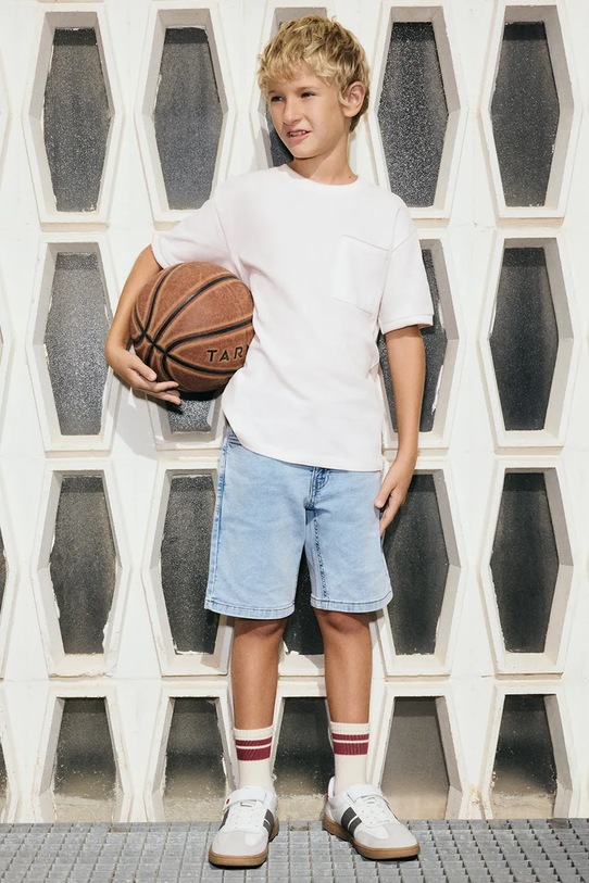 Детские джинсовые шорты Mayoral casual голубой 6217.7C.Junior.PPY2