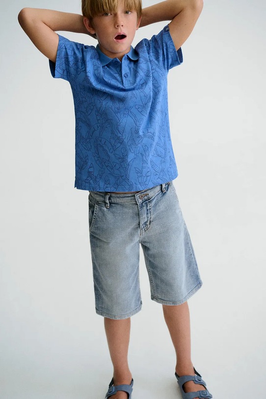 Mayoral szorty jeansowe dziecięce z elastanem niebieski 6220.7G.Junior.PPY2