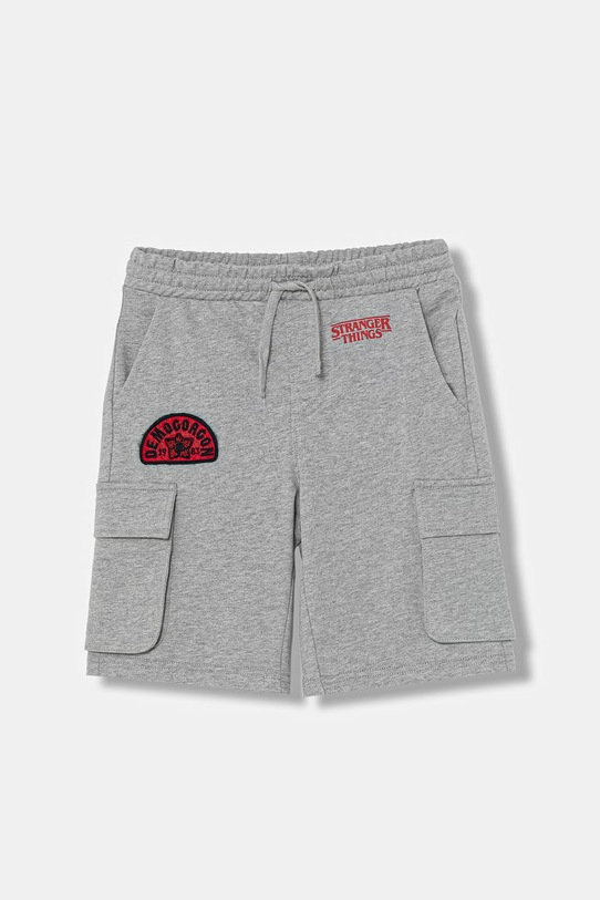 United Colors of Benetton szorty dresowe dziecięce bawełniane szary 39DJC903N.G.Seasonal
