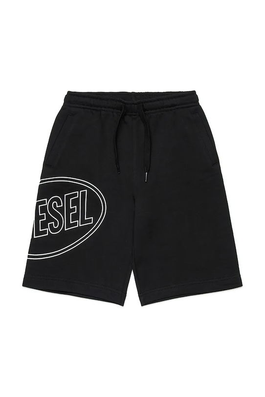 Diesel szorty bawełniane dziecięce PCIRCLE SHORT SHORTS nadruk czarny J02676.0GEAD