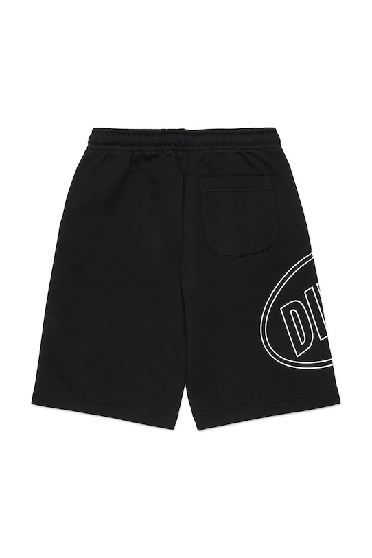 Diesel szorty bawełniane dziecięce PCIRCLE SHORT SHORTS J02676.0GEAD czarny SS26