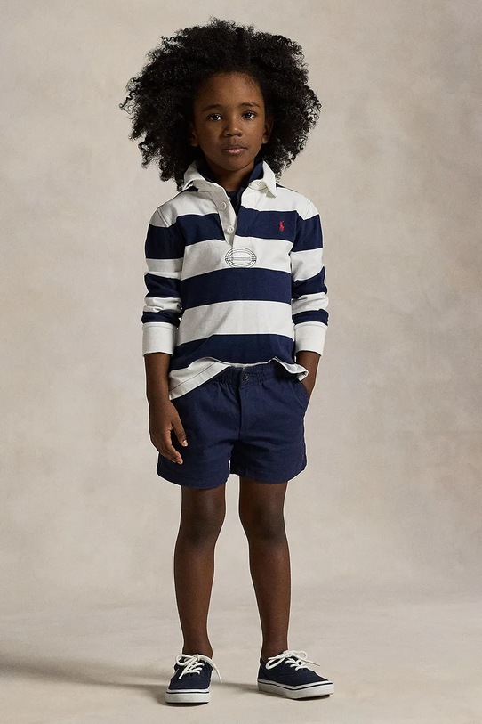 Παιδικό σορτς Polo Ralph Lauren με ελαστάν σκούρο μπλε 322855350011