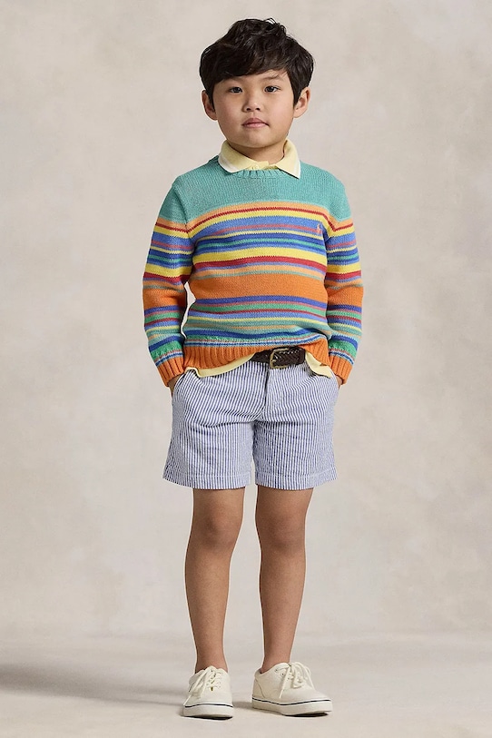 Παιδικό σορτς Polo Ralph Lauren casual μπλε 322901548001