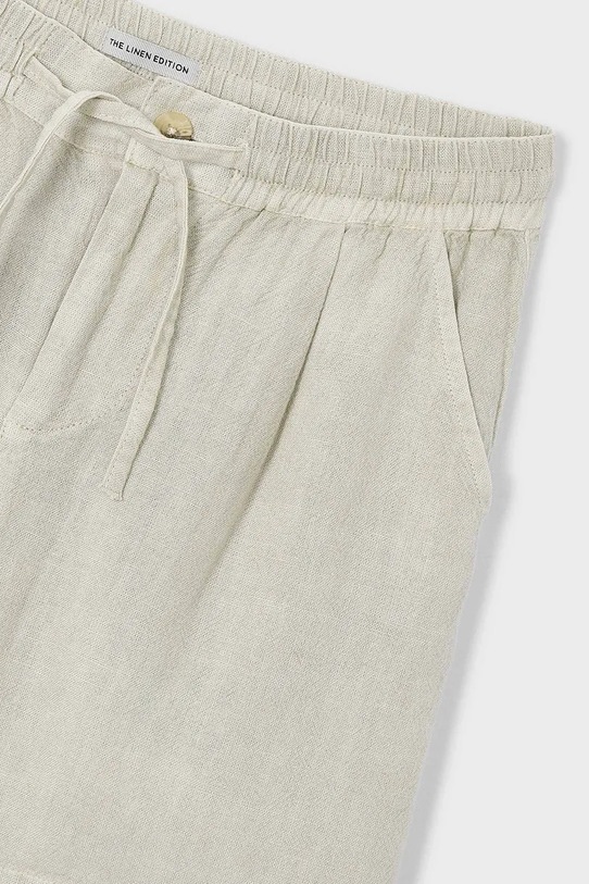 Mayoral szorty z dodatkiem lnu dziecięce Boston by Mayoral zielony 6224.7H.Boston.PPY2