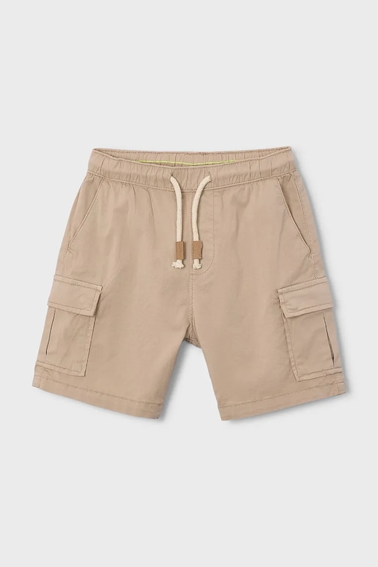 Mayoral szorty dziecięce Boston by Mayoral z elastanem beżowy 6226.7H.Boston.PPY2