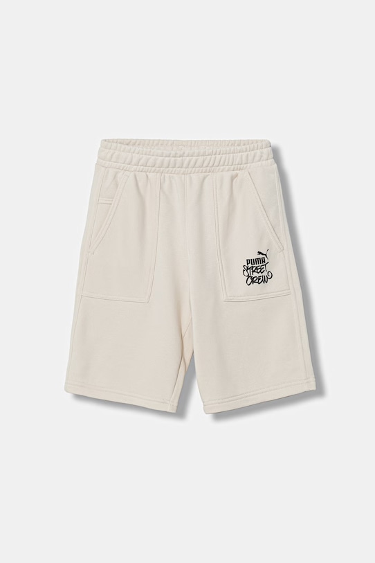 Παιδικό σορτς Puma MID90s απλικέ μπεζ 691748