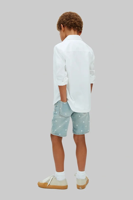 Calvin Klein Jeans σορτς Παιδικά βαμβακερά μπλε LVCKSJC43B.104.116.PPY2