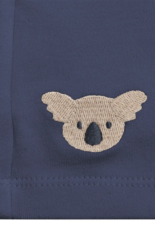 Donsje szorty bawełniane dziecięce Ithri Shorts Koala granatowy 4096002