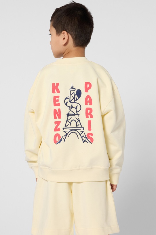 Dječje pamučne kratke hlače Kenzo Kids K61649.162 zlatna