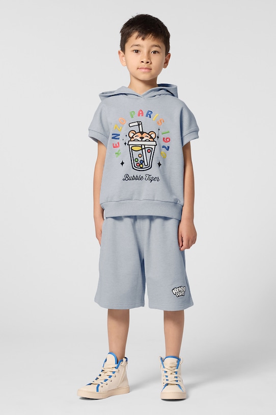 Kenzo Kids gyerek rövidnadrág aplikációval kék K61651.114.150