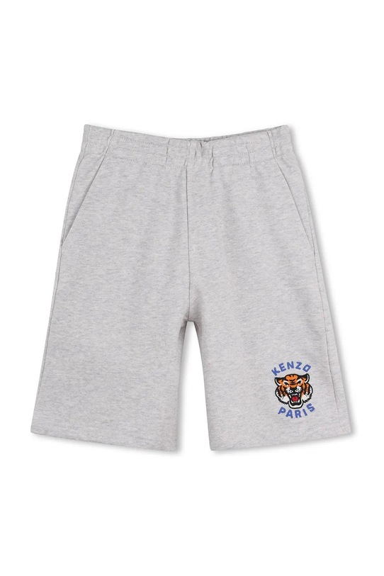 Dětské kraťasy Kenzo Kids nášivka šedá K61666.162