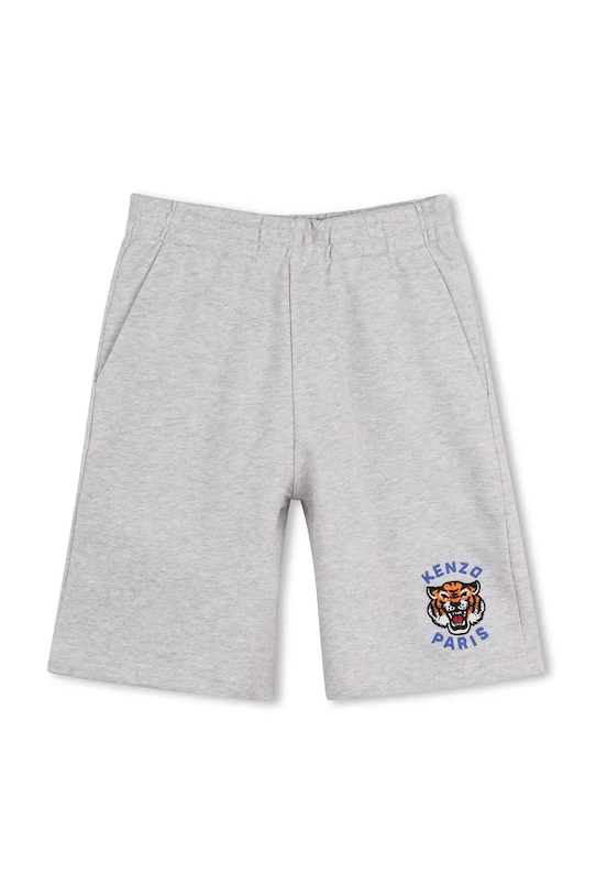 Dětské kraťasy Kenzo Kids nášivka šedá K61666.162