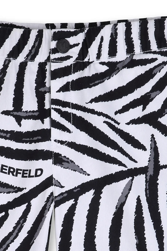 Karl Lagerfeld bermudy dziecięce bawełniane biały Z31085.86.108