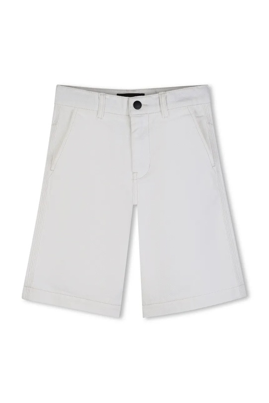 Dětské bavlněné šortky Karl Lagerfeld Z31086.162.174 béžová SS26