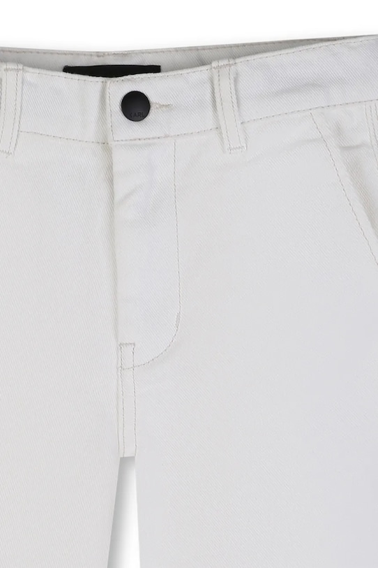 Dětské bavlněné šortky Karl Lagerfeld béžová Z31086.162.174