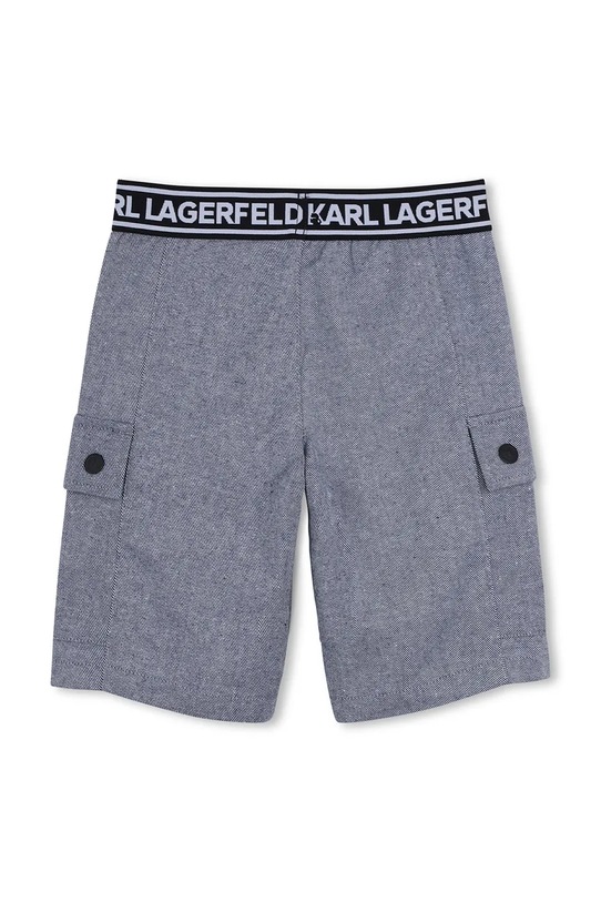 Παιδικό βαμβακερό σορτς Karl Lagerfeld Z31087.162.174 μπλε SS26