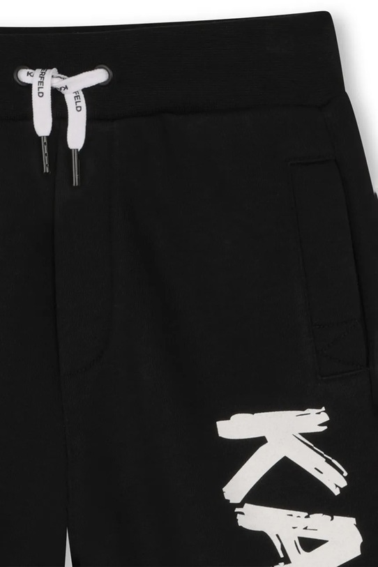Karl Lagerfeld szorty dresowe dziecięce z bawełną czarny Z31082.86.108