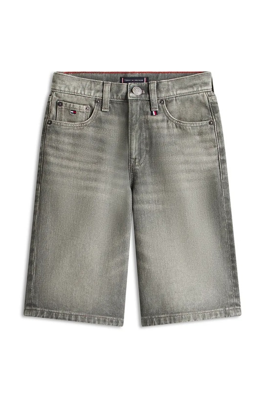 Tommy Hilfiger szorty dziecięce bawełniane KB0KB10238.128.176.PPY2 szary SS26