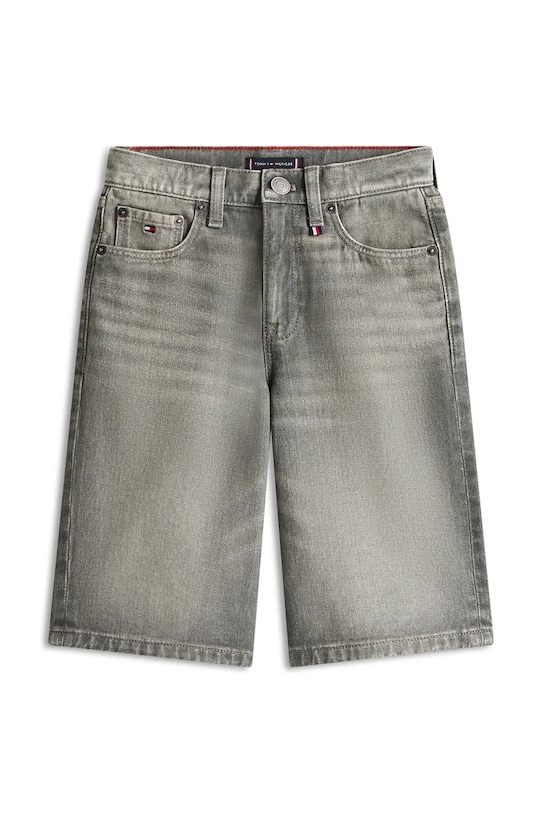 Tommy Hilfiger szorty dziecięce bawełniane KB0KB10238.128.176.PPY2 szary SS26