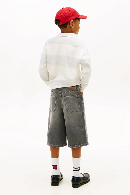 Tommy Hilfiger szorty dziecięce bawełniane szary KB0KB10238.128.176.PPY2