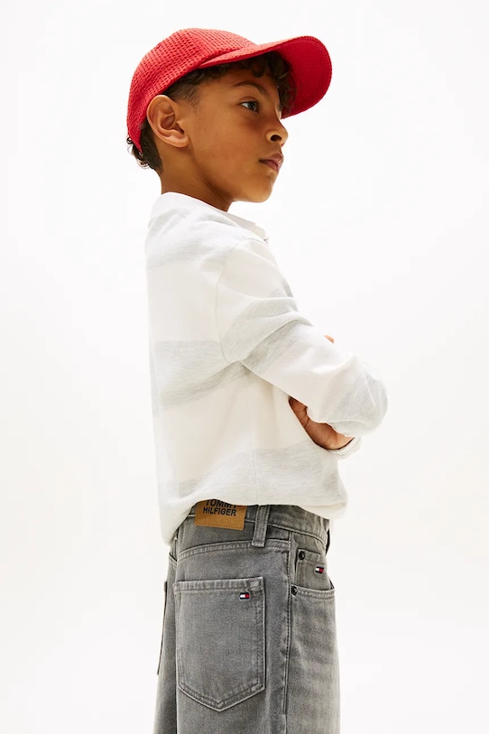 Tommy Hilfiger szorty dziecięce bawełniane KB0KB10238.128.176.PPY2 szary