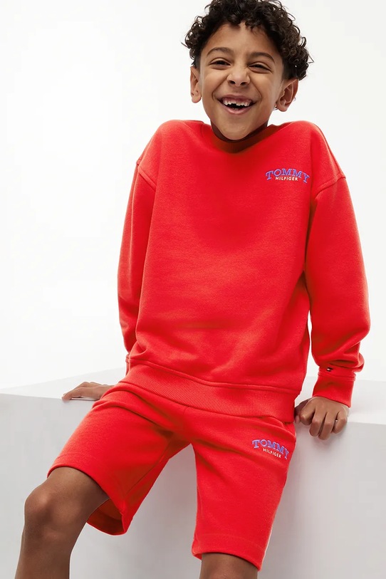 Tommy Hilfiger szorty dresowe dziecięce z bawełną KB0KB10242.128.176.PPY2