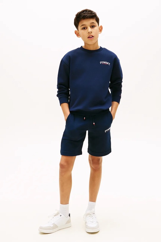 Fiú Tommy Hilfiger melegítő gyerek pamut KB0KB10242.128.176.PPY2 sötétkék