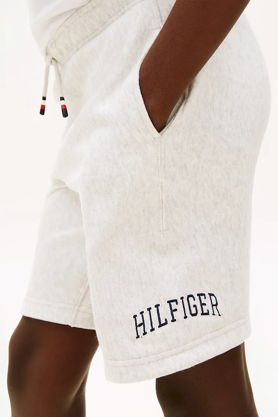 Tommy Hilfiger szorty dresowe dziecięce z bawełną KB0KB10244.128.176.PPY2 szary