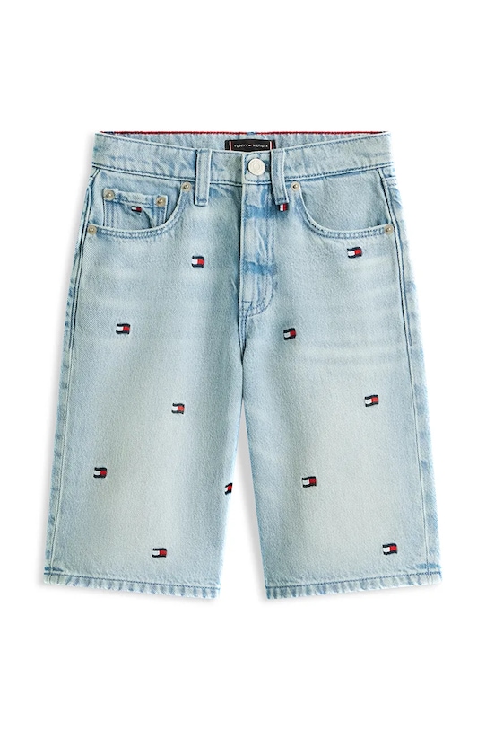 Tommy Hilfiger szorty dziecięce bawełniane KB0KB10304.128.176.PPY2 niebieski SS26