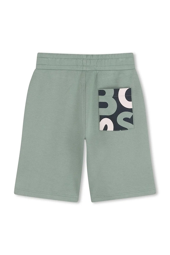 Dječaci Dječje pamučne kratke hlače BOSS J52930.114.150 tirkizna