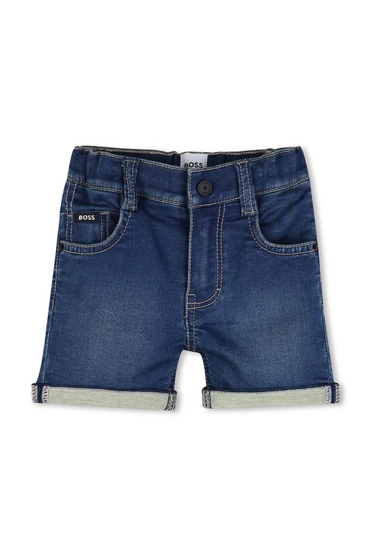 Παιδικό τζιν σορτσάκι BOSS με ελαστάν μπλε J52872.74.81