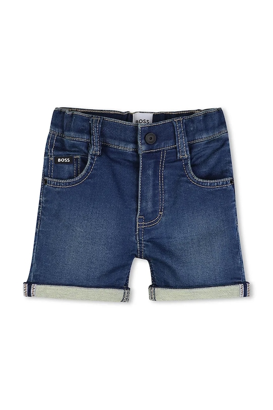 Παιδικό τζιν σορτσάκι BOSS με ελαστάν μπλε J52872.74.81