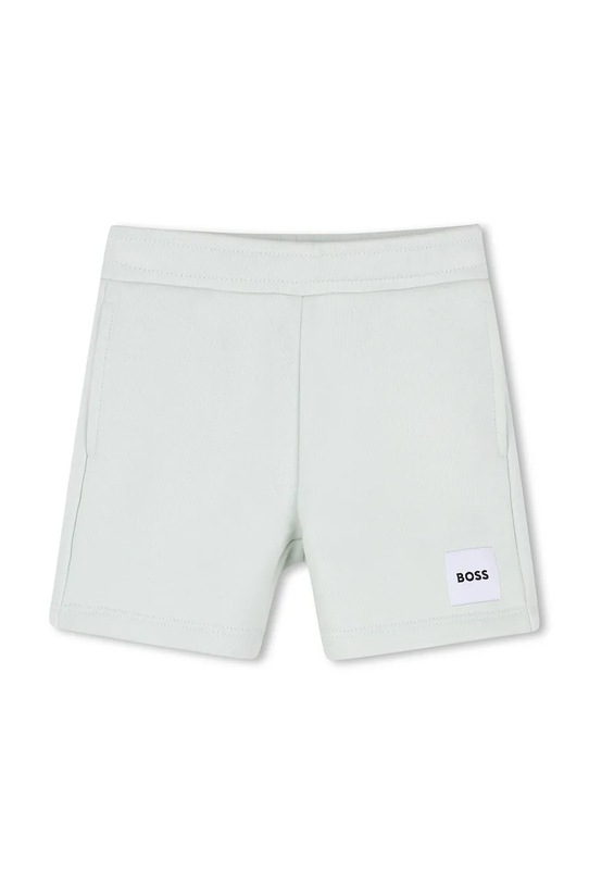 BOSS szorty dresowe dziecięce z bawełną turkusowy J52874.74.81