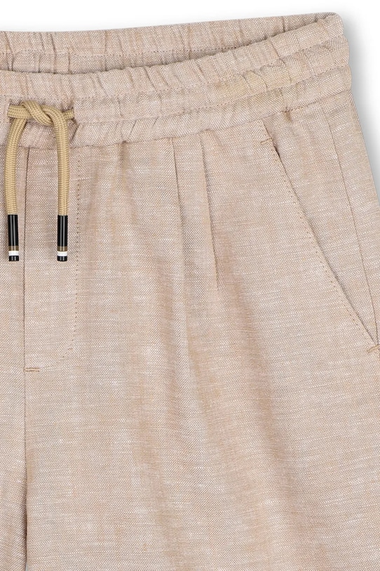 Σορτς με λινό για παιδιά BOSS μπεζ J52924.126.150