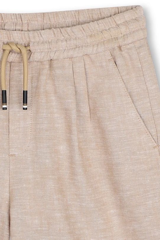 Σορτς με λινό για παιδιά BOSS μπεζ J52924.162.174
