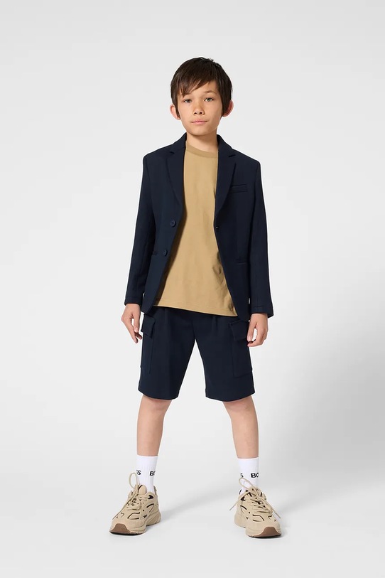 Παιδικό σορτς BOSS casual σκούρο μπλε J52934.114.150