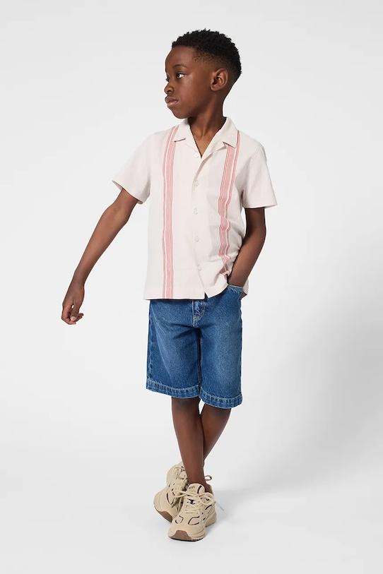 Παιδικό σορτς τζιν BOSS J53086.114.150 μπλε